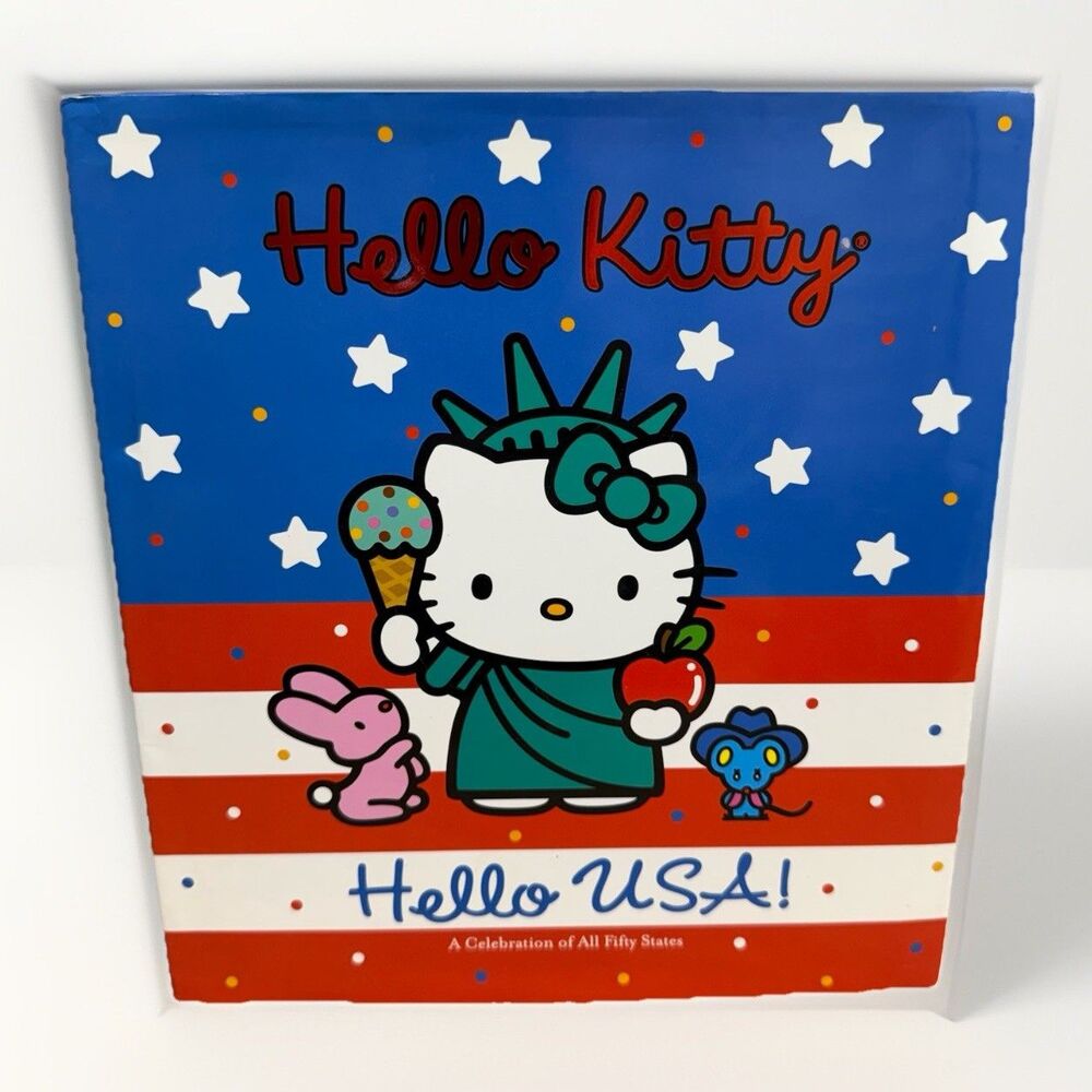 Hello Kitty, Hello USA! By Higashi/Glaser Design Inc. Hardcover DJ 2005 EUC